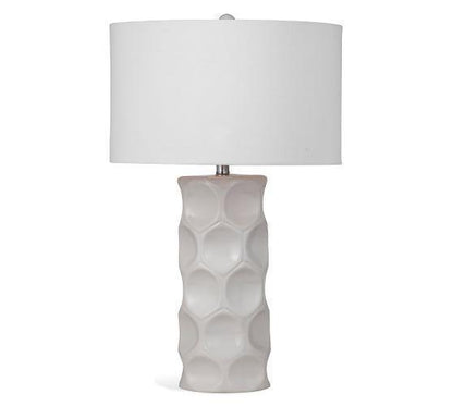 Cassidy 28" Tall Ceramic Cream Table Lamp Table Lamps Sideboards and Thangs By Bassett Mirror