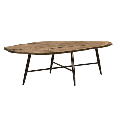 Castelle Natures Wood Coffee Table With Live Edge Faux Wood Look