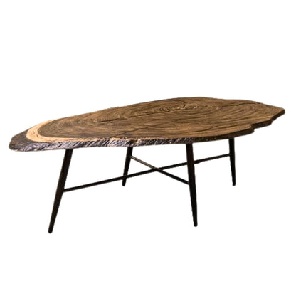 Castelle Natures Wood Coffee Table With Live Edge Faux Wood Look