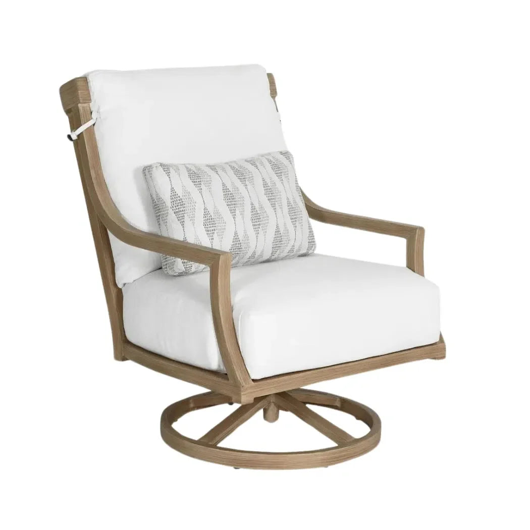 Nicoya High Back Swivel Rocking Lounge Chair Sunbrella Cushions