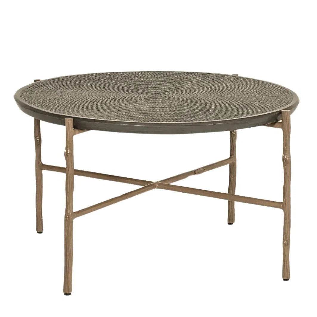 Castelle Twig Faux Wood Look Outdoor Coffee Table