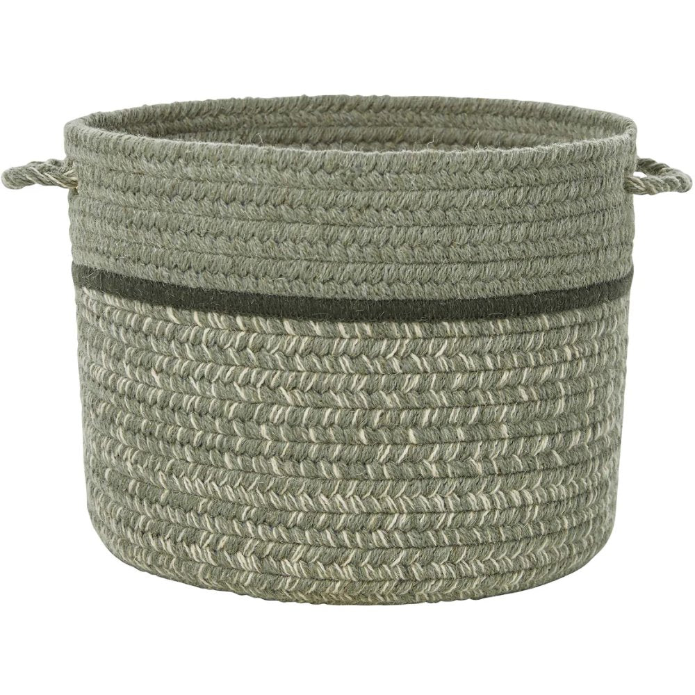 Rhody Rug Casual Comfort Wool Braided Handmade Basket