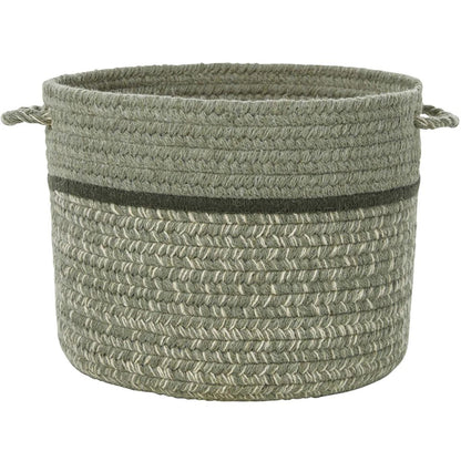 Rhody Rug Casual Comfort Wool Braided Handmade Basket
