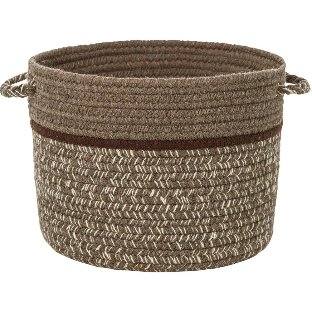 Rhody Rug Casual Comfort Wool Braided Handmade Basket