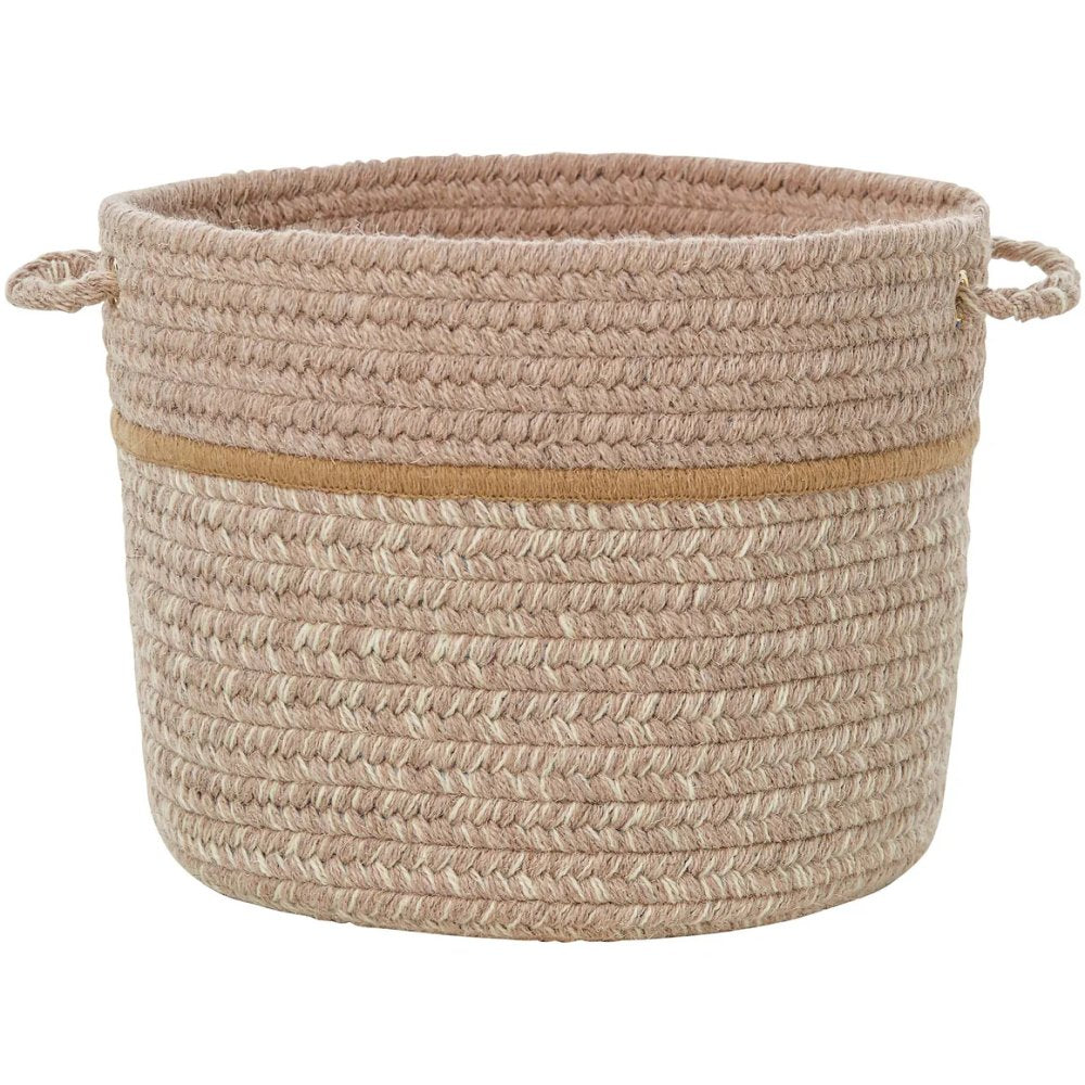 Rhody Rug Casual Comfort Wool Braided Handmade Basket