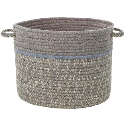 Rhody Rug Casual Comfort Wool Braided Handmade Basket