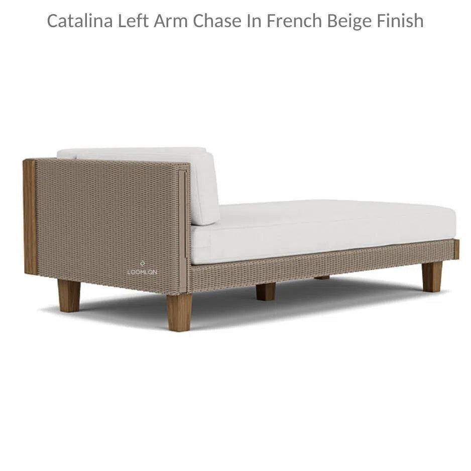 Catalina Left Chaise Sectional Sofa Wicker -- view 13