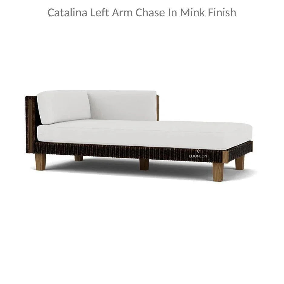 Catalina Left Chaise Sectional Sofa Wicker -- view 2