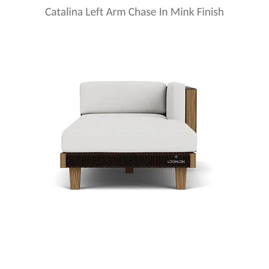 Catalina Left Chaise Sectional Sofa Wicker -- view 5