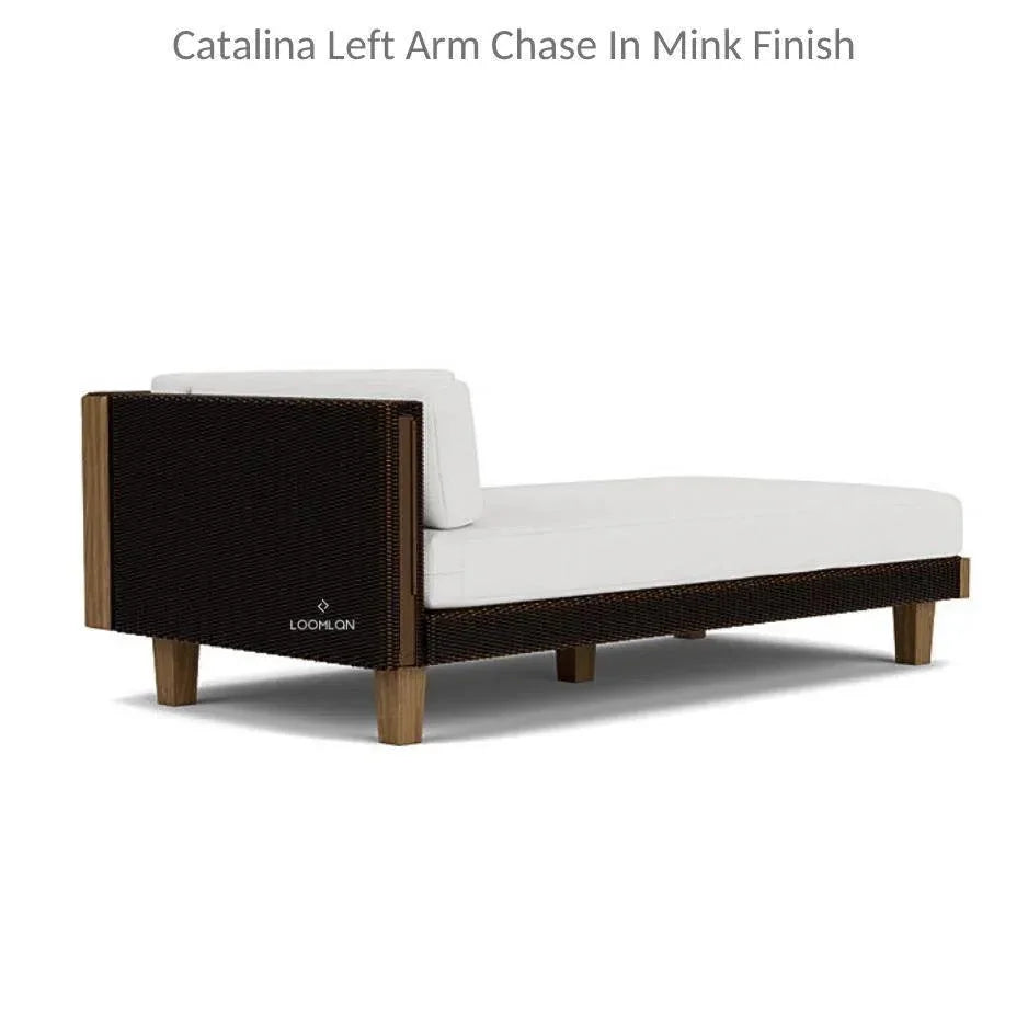 Catalina Left Chaise Sectional Sofa Wicker -- view 6