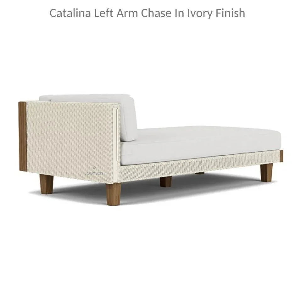 Catalina Left Chaise Sectional Sofa Wicker -- view 9