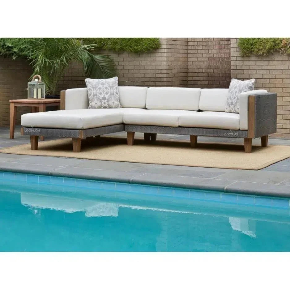 Catalina Left Loveseat Sectional All Weather Wicker -- view 11