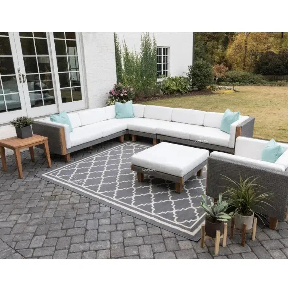 Catalina Left Loveseat Sectional All Weather Wicker -- view 14