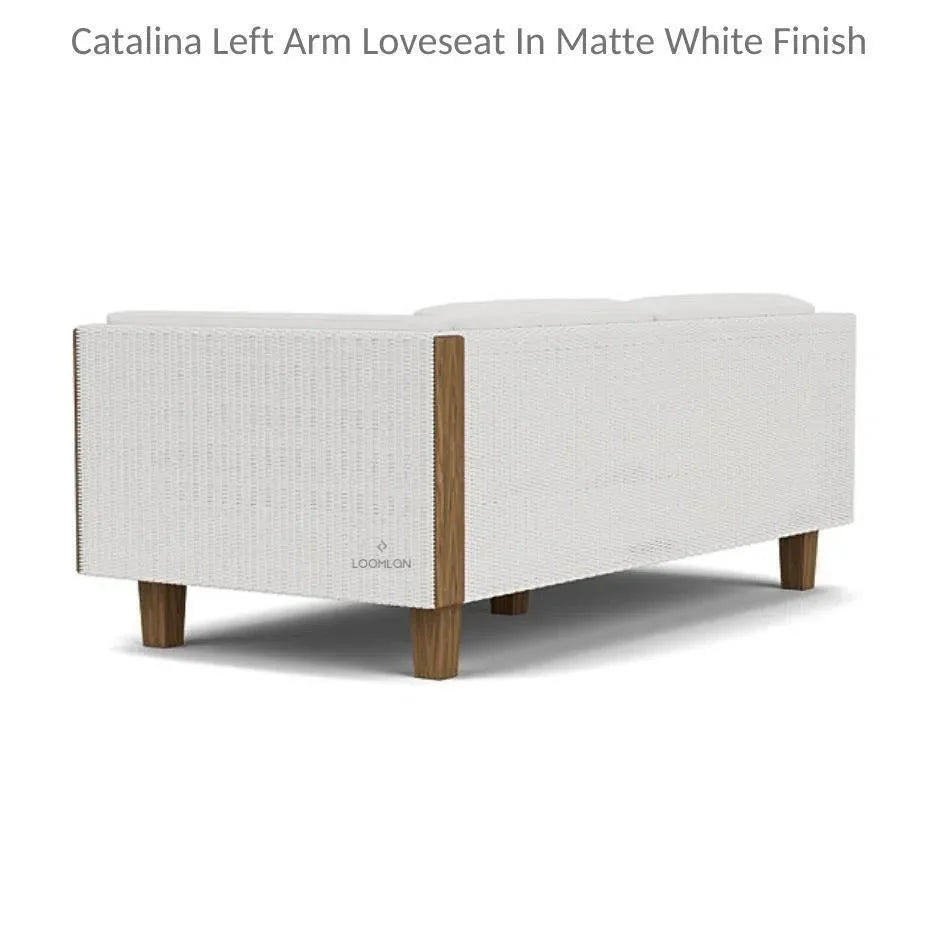 Catalina Left Loveseat Sectional All Weather Wicker -- view 5