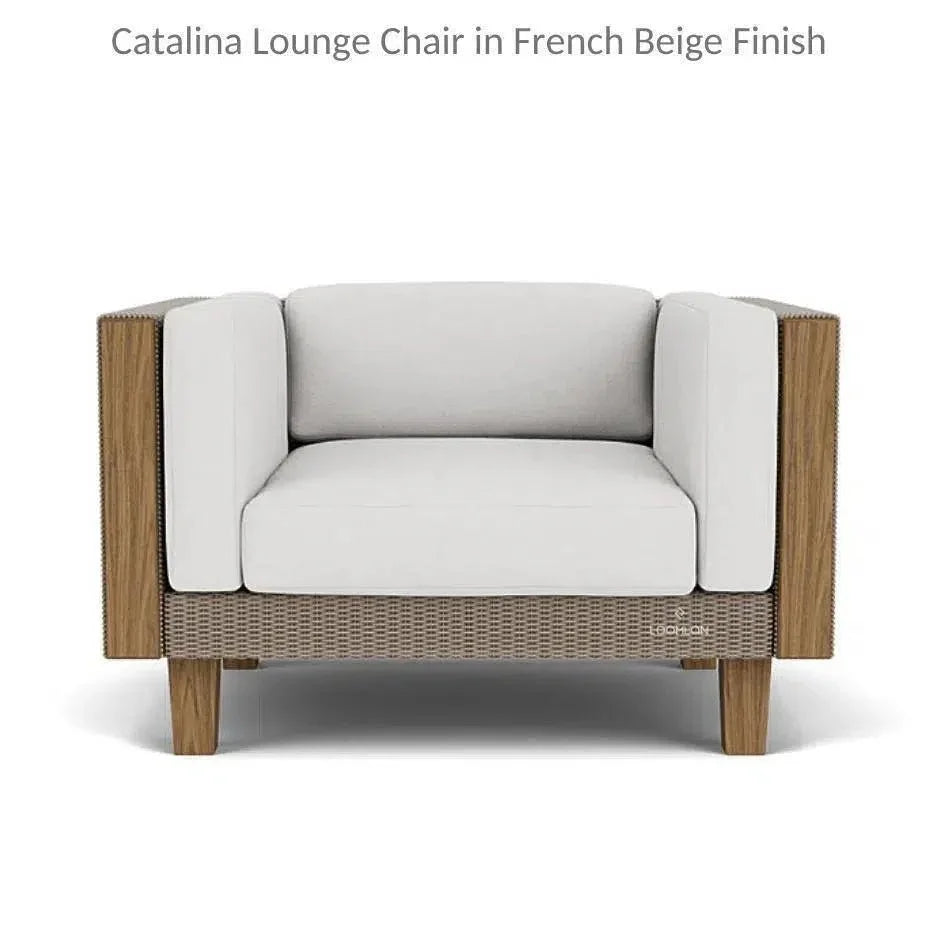 Catalina Lounge Chair All Weather Wicker & Teak Wood -- view 27