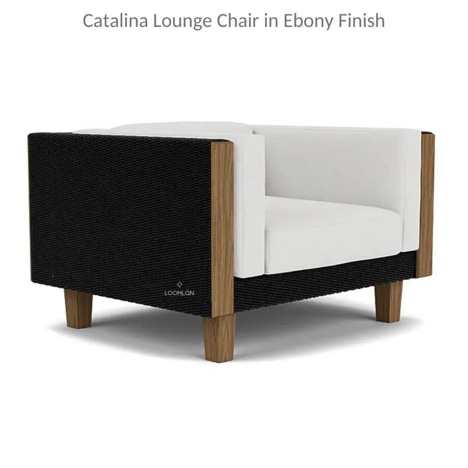 Catalina Lounge Chair All Weather Wicker & Teak Wood -- view 6