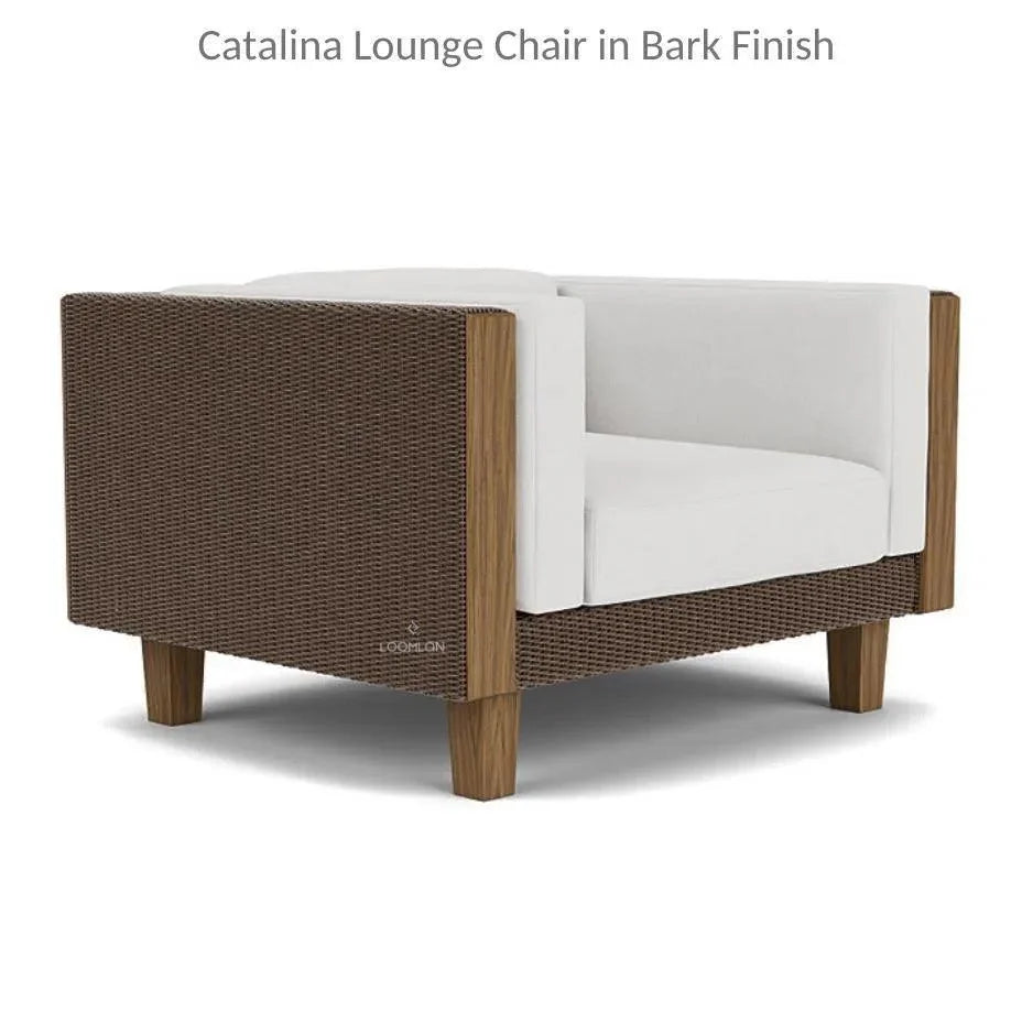 Catalina Lounge Chair All Weather Wicker & Teak Wood -- view 9