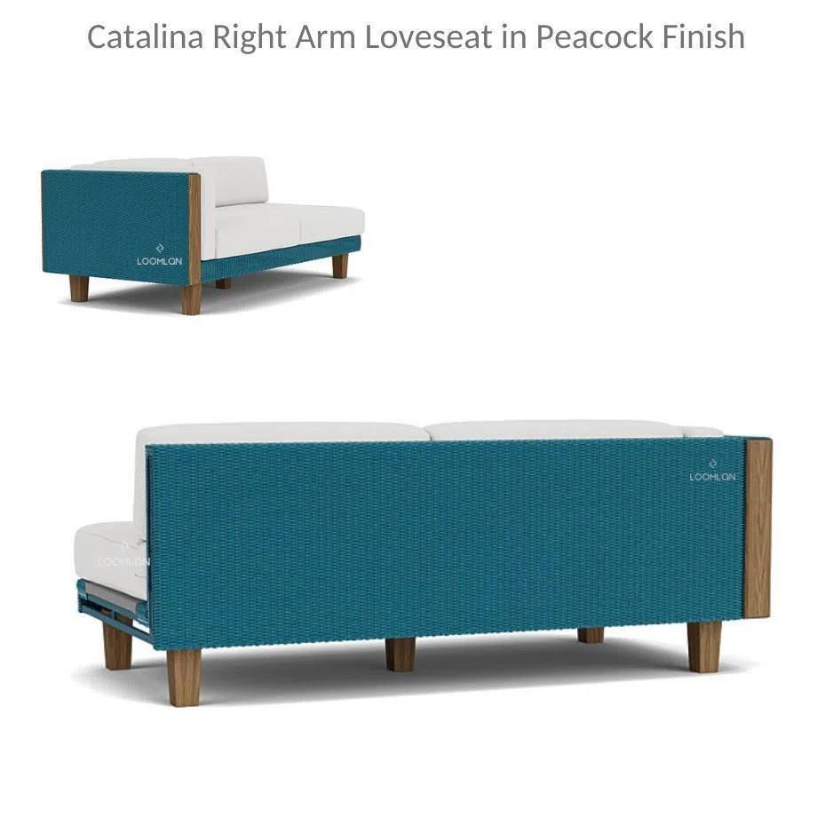 Catalina Right Loveseat Sectional All Weather Wicker -- view 6