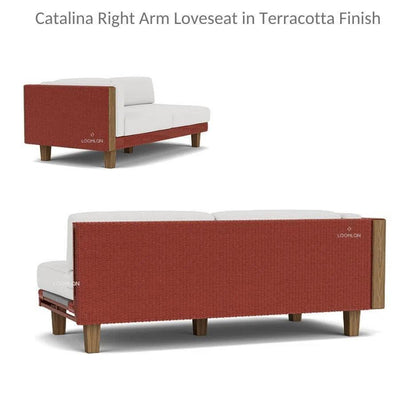 Catalina Right Loveseat Sectional All Weather Wicker -- view 7