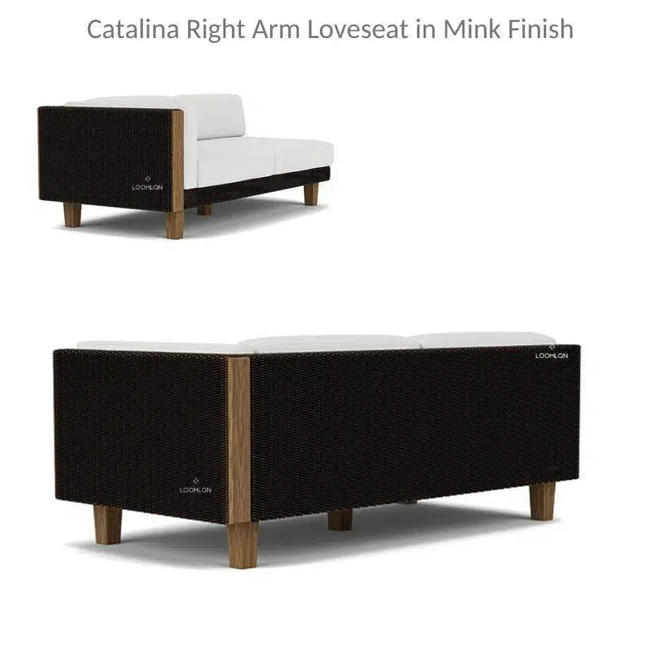 Catalina Right Loveseat Sectional All Weather Wicker -- view 8