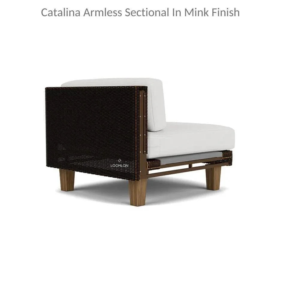 Catalina Sectional Component All Weather Wicker & Teak -- view 10