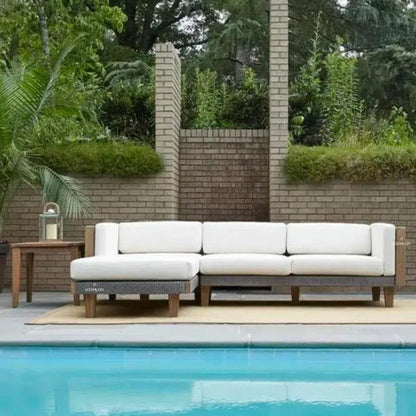 Catalina Sectional Component All Weather Wicker & Teak -- view 14