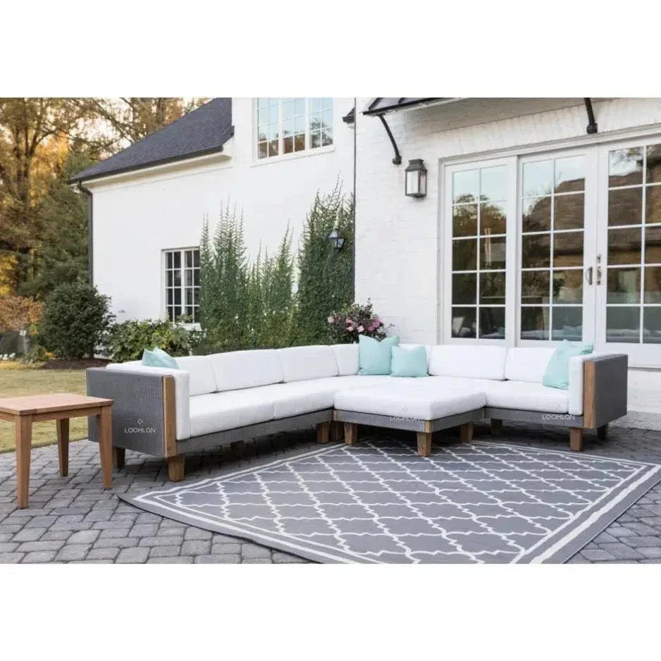 Catalina Sectional Component All Weather Wicker & Teak -- view 17