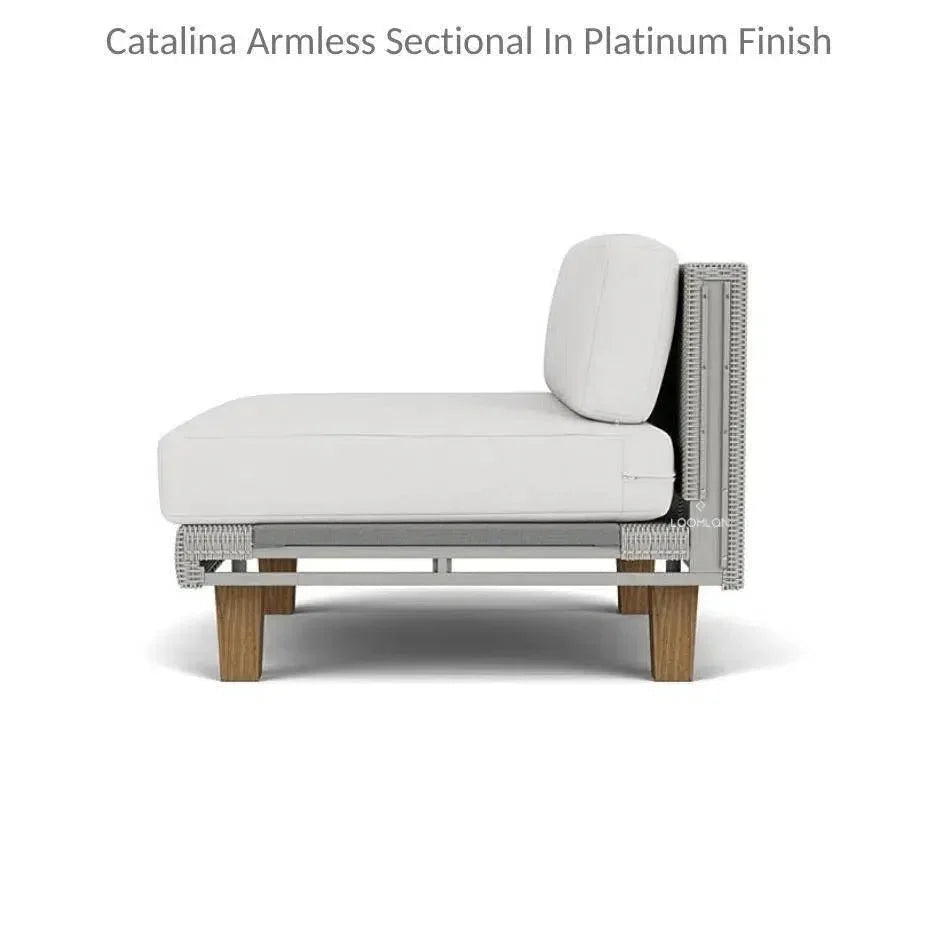 Catalina Sectional Component All Weather Wicker & Teak -- view 5