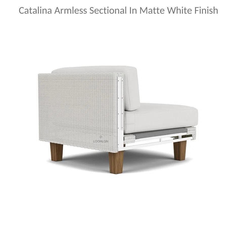 Catalina Wicker Lounge Set Sectional Ottoman Made USA -- view 18