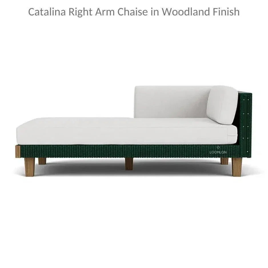 Catalina Wicker Lounge Set Sectional Ottoman Made USA -- view 23