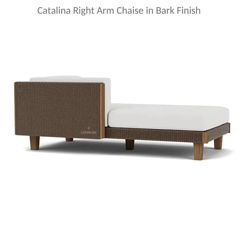 Catalina Wicker Lounge Set Sectional Ottoman Made USA -- view 28