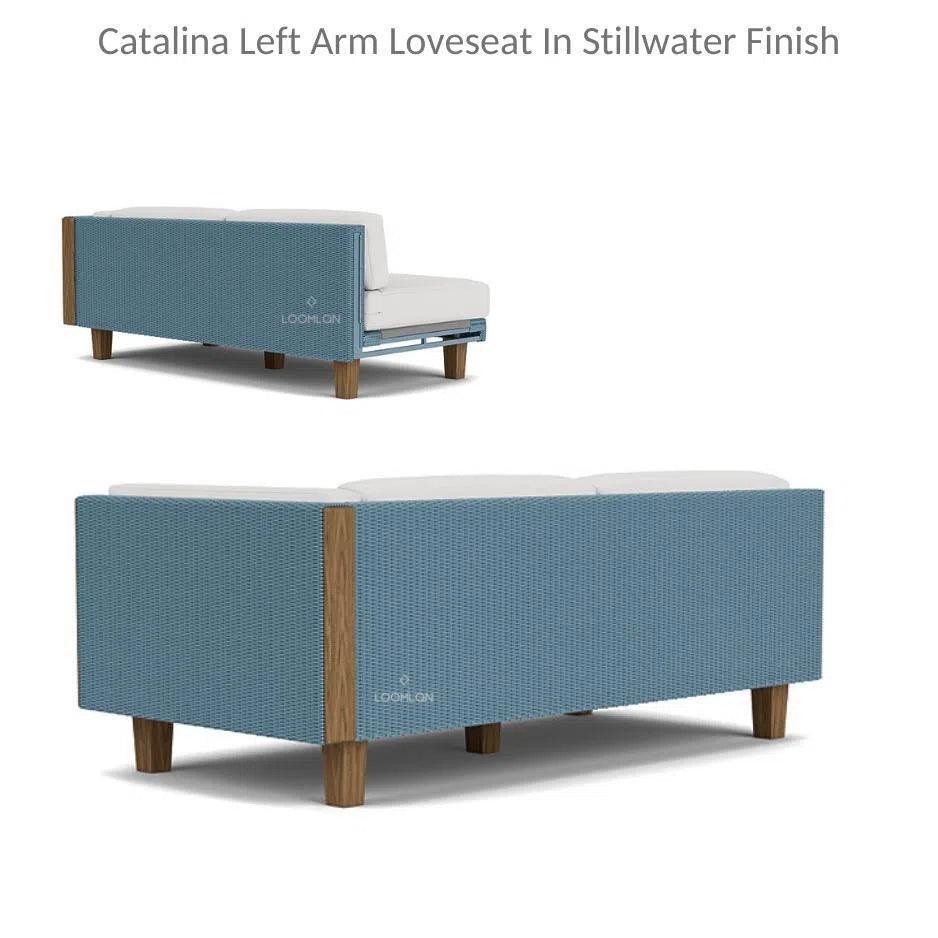 Lloyd Flanders Catalina Wicker Sectional Ottoman & End Table Patio Set