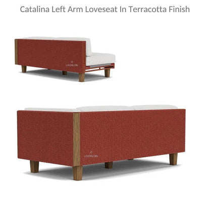 Lloyd Flanders Catalina Wicker Sectional Ottoman & End Table Patio Set