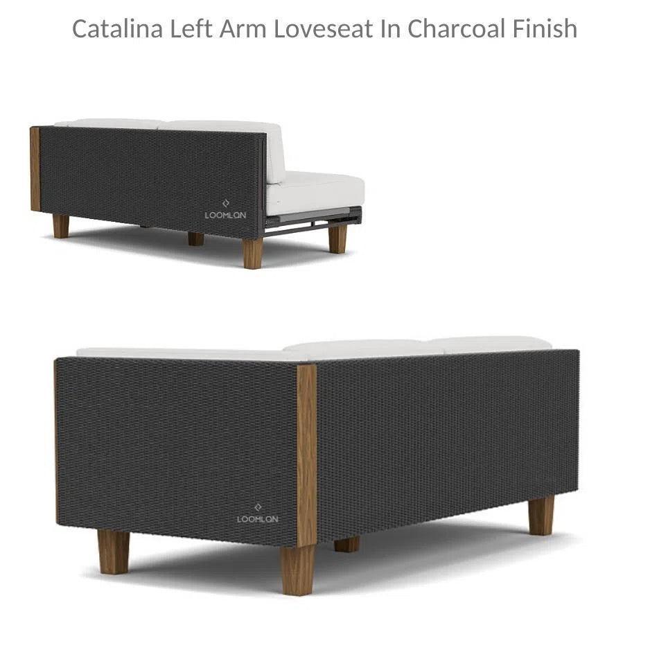 Lloyd Flanders Catalina Wicker Sectional Ottoman & End Table Patio Set