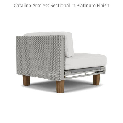 Lloyd Flanders Catalina Wicker Sectional Ottoman & End Table Patio Set