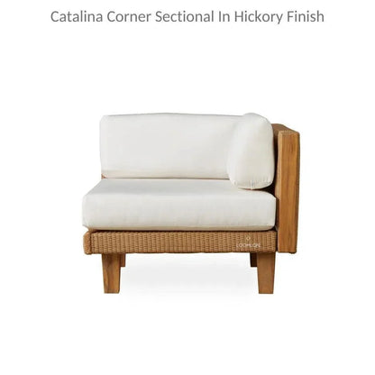 Lloyd Flanders Catalina Wicker Sectional Ottoman & End Table Patio Set