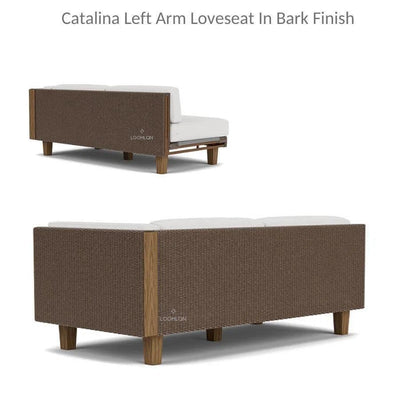 Lloyd Flanders Catalina Wicker Sectional Ottoman & End Table Patio Set
