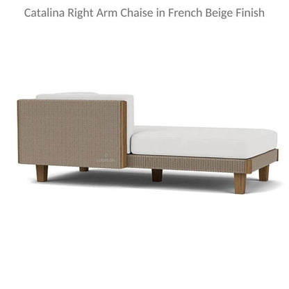 Catalina Wicker Sectional Right Chaise Made USA -- view 16