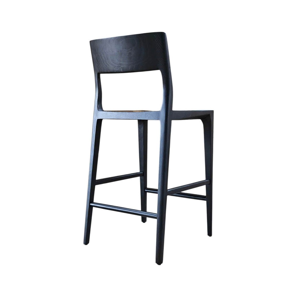 LH Home Catania Wooden Barstool With Footrest