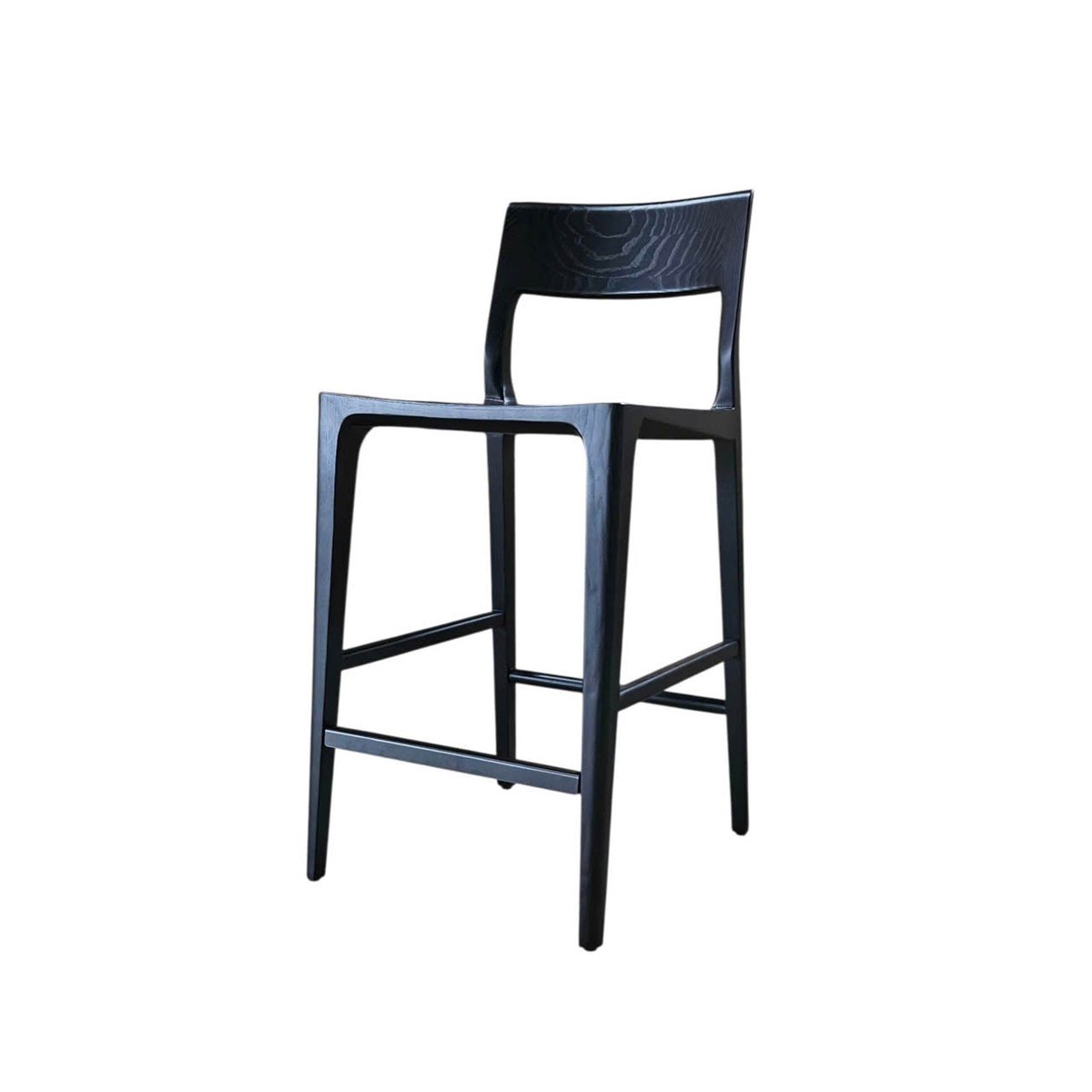 LH Home Catania Wooden Barstool With Footrest