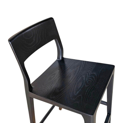 LH Home Catania Wooden Barstool With Footrest