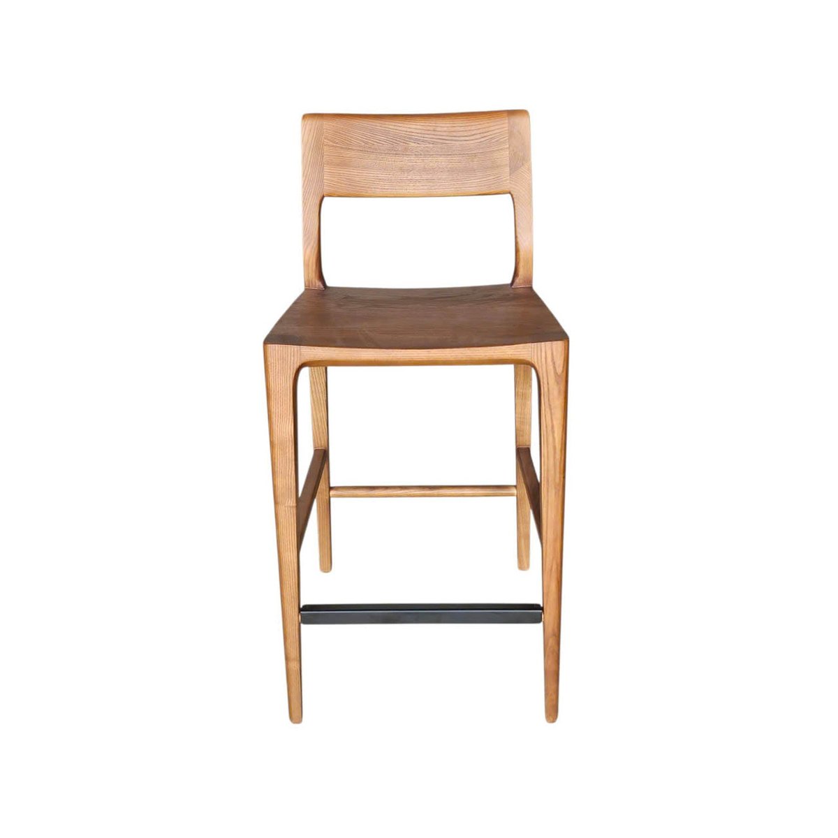 LH Home Catania Wooden Barstool With Footrest
