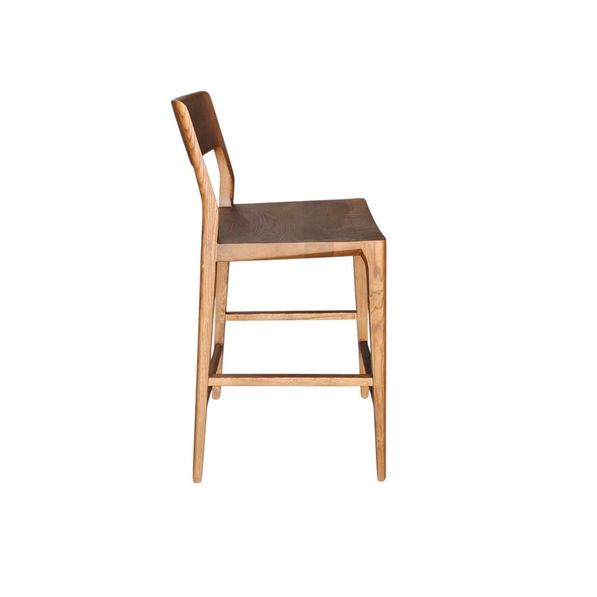 LH Home Catania Wooden Barstool With Footrest
