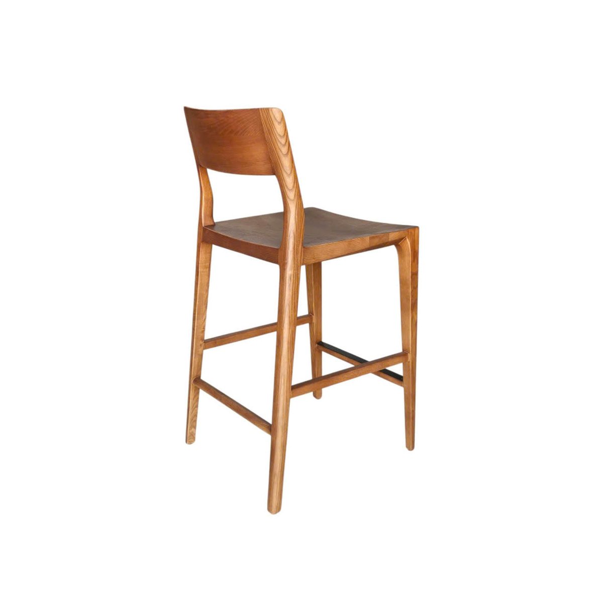 LH Home Catania Wooden Barstool With Footrest