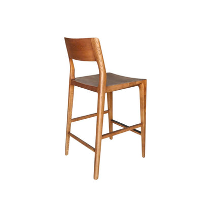 LH Home Catania Wooden Barstool With Footrest