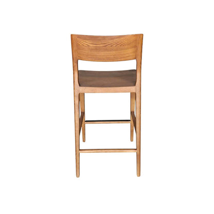 LH Home Catania Wooden Barstool With Footrest