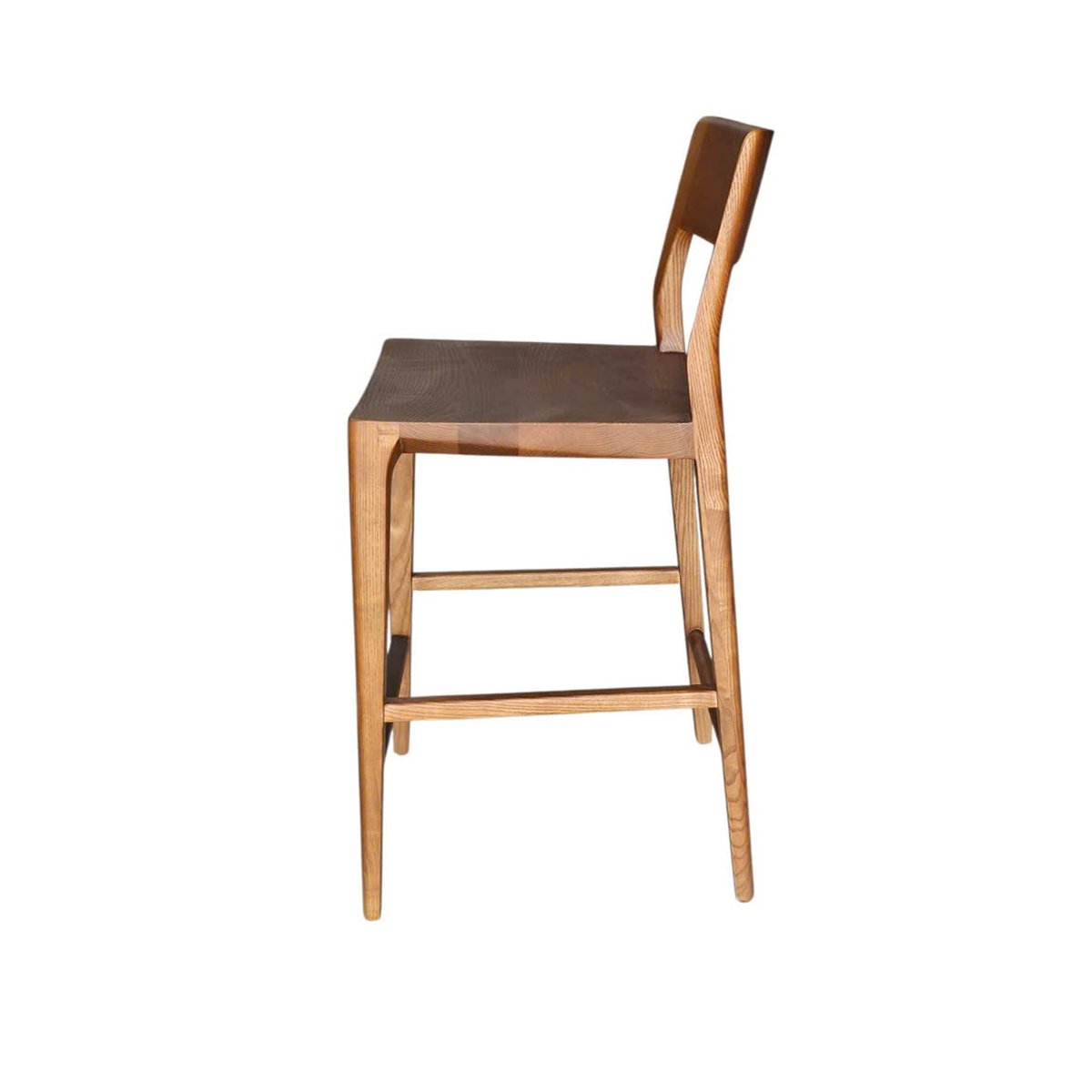 LH Home Catania Wooden Barstool With Footrest