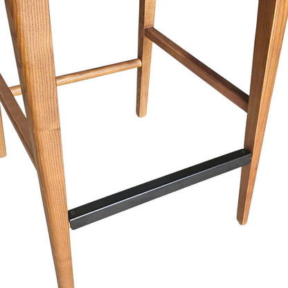 LH Home Catania Wooden Barstool With Footrest