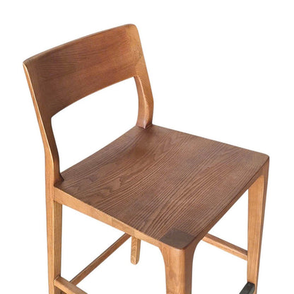 LH Home Catania Wooden Barstool With Footrest