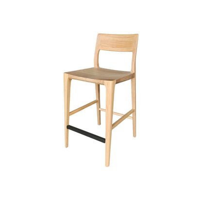 LH Home Catania Wooden Barstool With Footrest